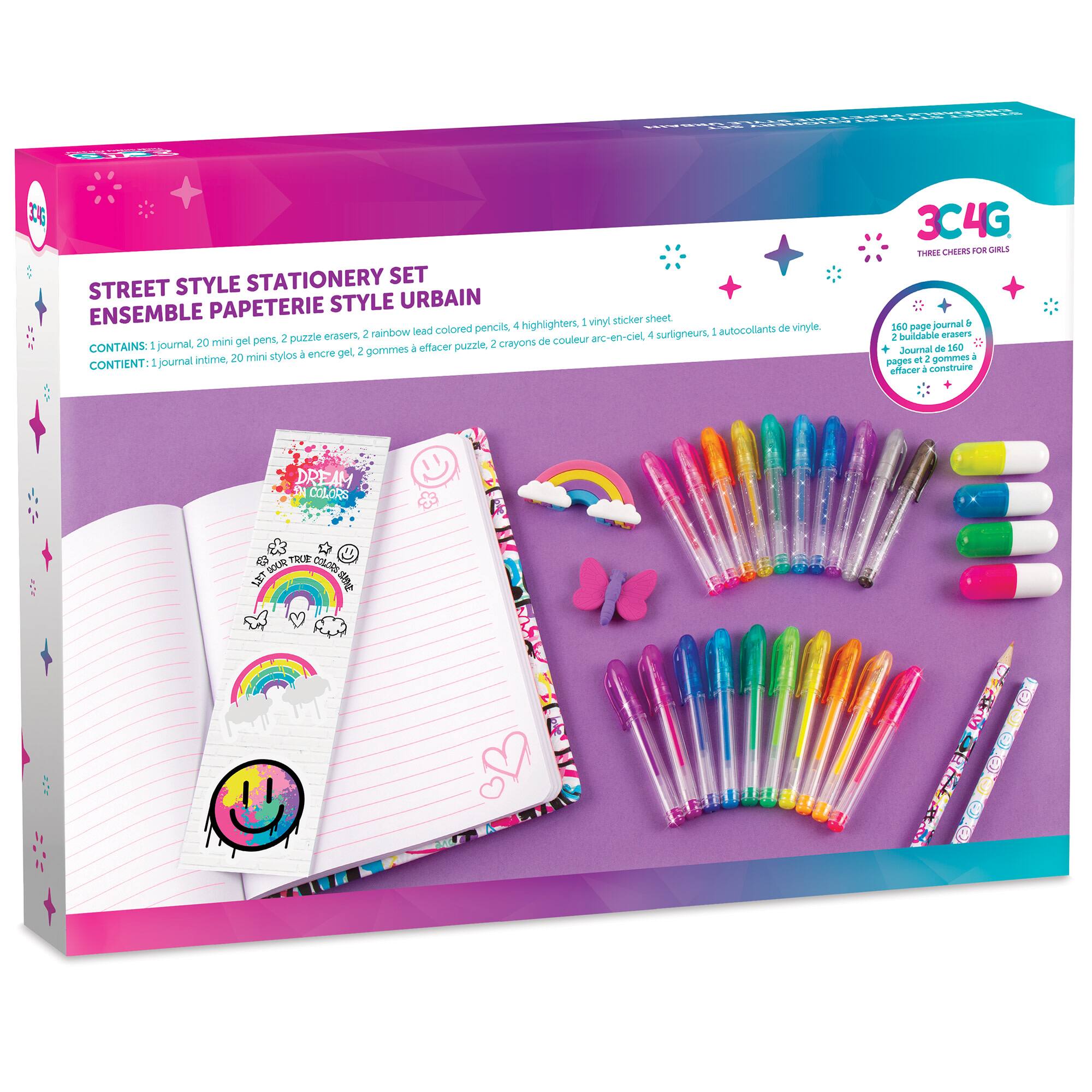 Make It Real™ 3C4G® Street Style Stationery Set